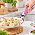 thumbnail image 6 of ABPETE Multi-Function Bowl Clip, 2025 New Heat-Resistant Stainless Steel Bowl Pan Gripper, Anti-Scald Bowl Holder for Kitchen (Black+Pink), 6 of 7