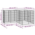 thumbnail image 2 of vidaXL Dog Playpen Kennel Dog Cage Puppy Pet Exercise Wire Fence Steel Black, 2 of 5