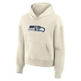 thumbnail image 4 of Women's Fanatics Cream Seattle Seahawks Dove Legacy Pullover Hoodie, 4 of 7