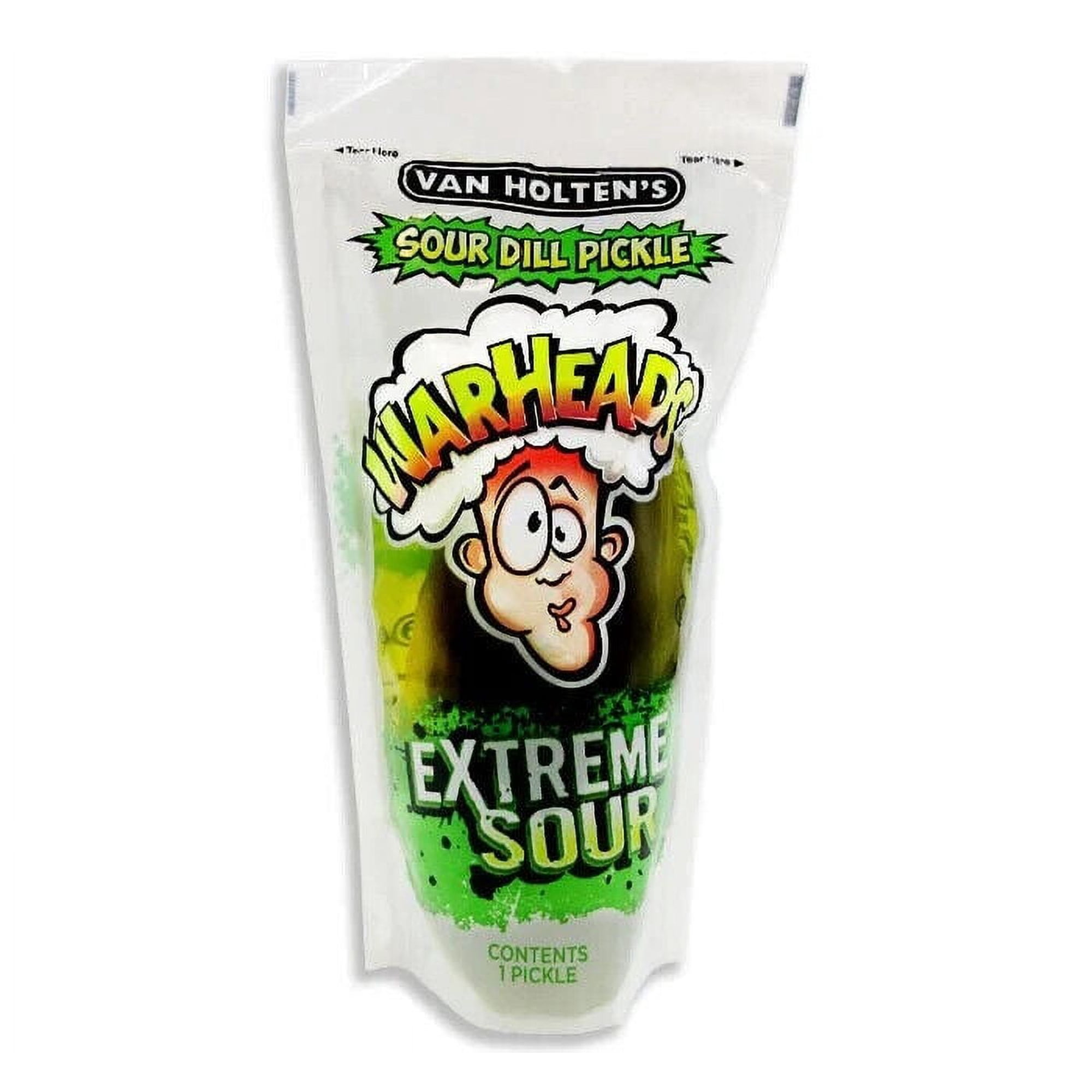 Van Holten’s Pickles - Jumbo WARHEADS Pickle-In-A-Pouch - 1 Pouch FREE SHIPPING