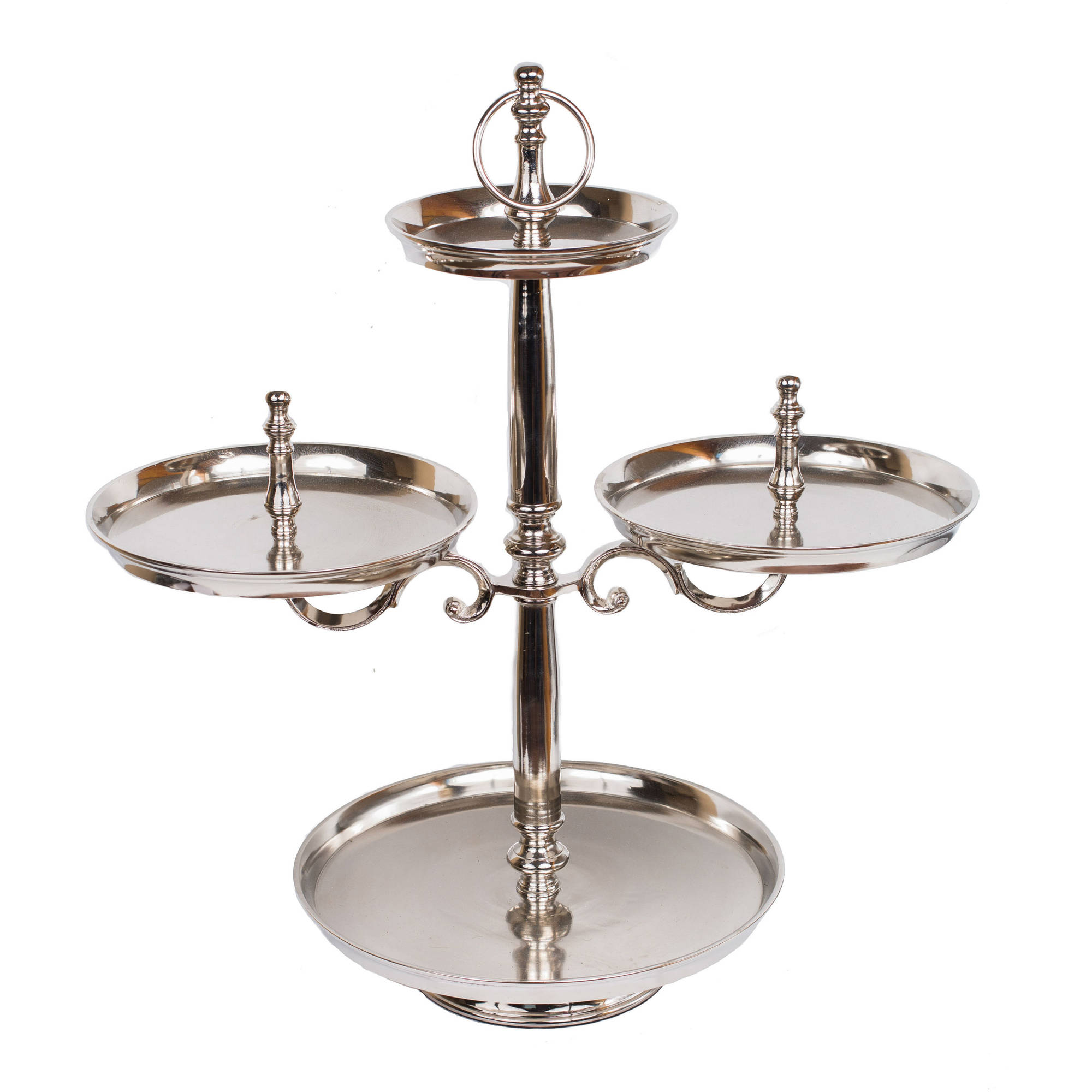 BirdRock Home 4Tier Stainless Steel Cupcake Stand