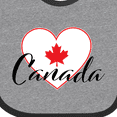 thumbnail image 4 of Inktastic Canada-heart and maple leaf Boys or Girls Baby Bib, 4 of 4