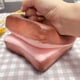 thumbnail image 4 of Juguete antiestrés squishy de pan con mantequilla de acción lenta, rosa, 4 of 6
