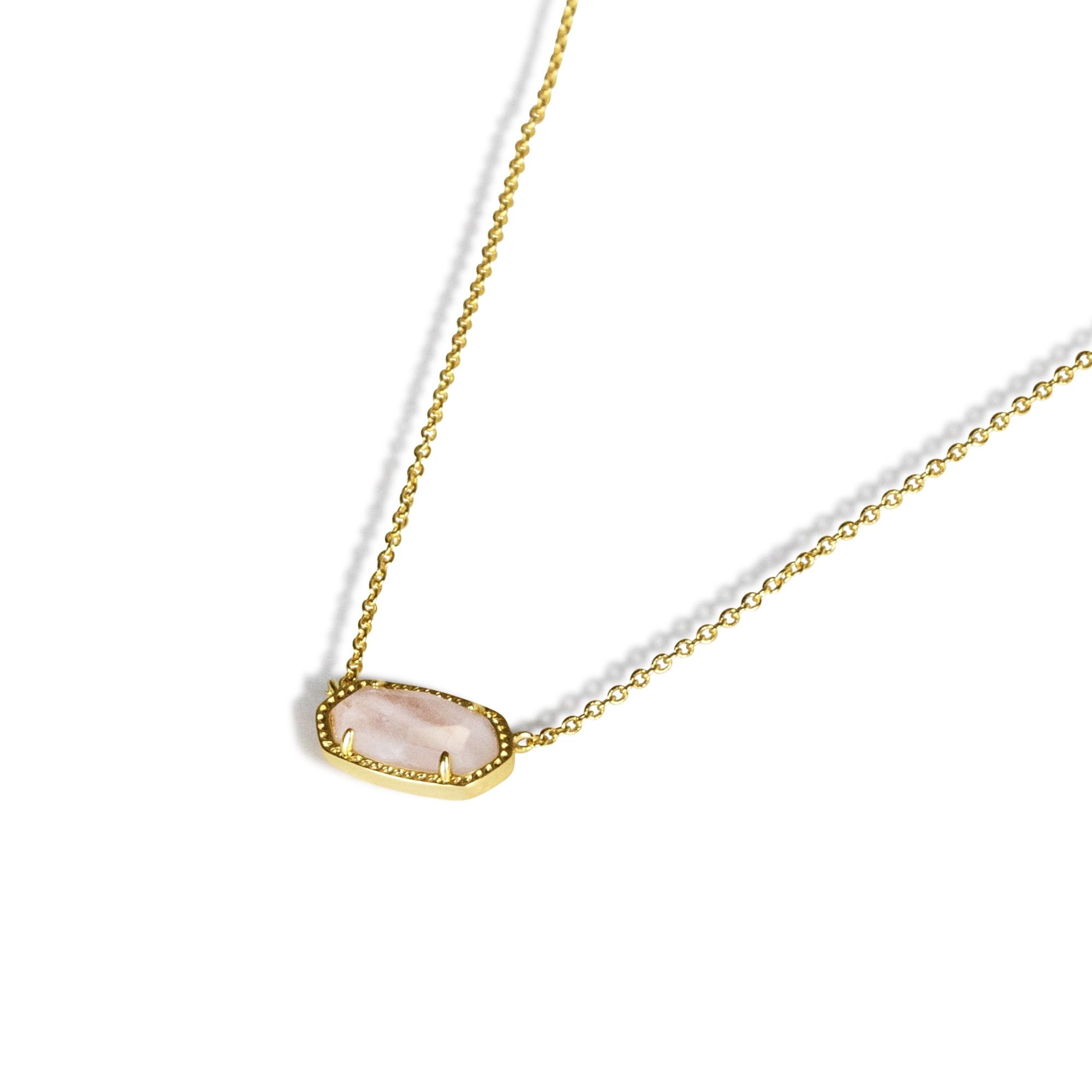 Elisa Dusted Rose Gold Pendant Necklace
