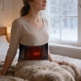 thumbnail image 3 of ERK Heating Vibration Massage Waist Belt Lumbar Support Back Heat Pad USBHeating, 3 of 4