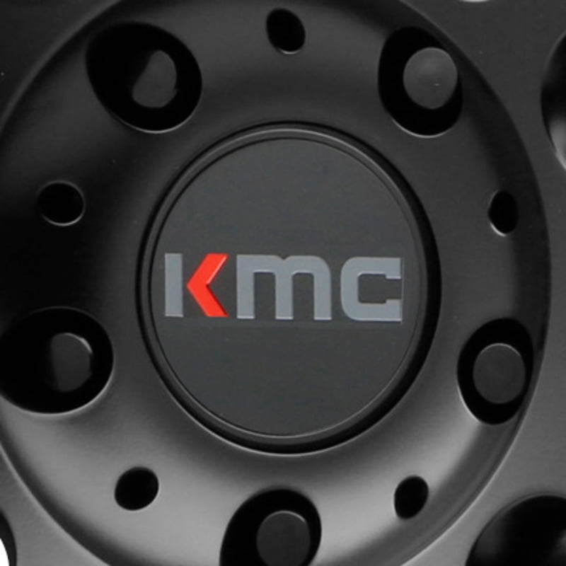 KMC Wheel Center Hub Cap SnapIn Satin Black