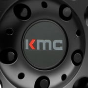 KMC Wheel Center Hub Cap Snap-In Satin Black