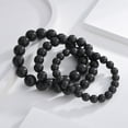 thumbnail image 4 of 6mm/8mm Shungite Bracelet, Shungite Gemstone Beads,Radiation EMF Protection USA, 4 of 10