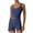 Navy, variant on hlysgo Women's 2 Piece Workout Set Square Neck Cropped Tank Top High Waisted Biker Shorts Yoga Gym Activewear Set Pink,L
