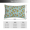 thumbnail image 2 of Zufioo Hot Dog Pizza Print Double-Sided Throw Pillow Cover, Pillow Protector Home Decor - With Hidden Zipper, Suitable for Bedroom, Living Room, Car Interior-20"x30", 2 of 6