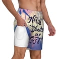thumbnail image 3 of Goofa Not All Those Who Wander Are Lost Printed Men's Swim Trunks Board Shorts Quick Dry Mens Swimming Trunks with Compression Liner,Breathable Fit Hawaii Beach Shorts-Large, 3 of 9