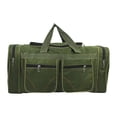 thumbnail image 1 of Bolsa de viaje tipo lona, ​​bolsa de equipaje para mujer y hombre, bolsa de almacenamiento para acampar Verde, 1 of 9