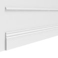 thumbnail image 4 of FixtureDisplays® 7 x 0.5 x 96" Premium MDF Baseboard Molding – Custom Length available, 7" Height, White Primer , Make to Order 90 Days  Smooth Paintable Finish 10256 x 50PK, 4 of 5