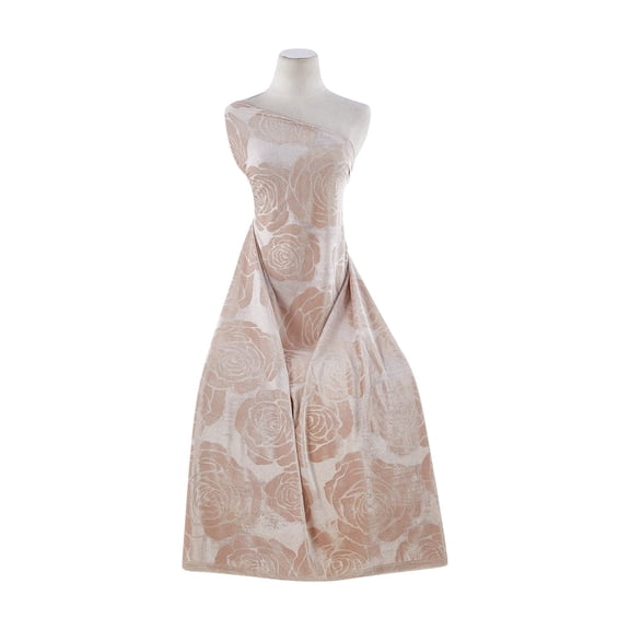 Zelouf Honey Glitter Burnout Velvet , Sewing, DIY, Crafts Fabric by the Yard, Quartz/quartz/lt Gold, 3 Yard