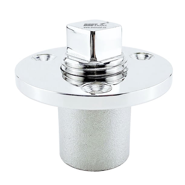 Riwesomey Tapón de drenaje para barcos, buena mano de obra, tapón de drenaje de acero inoxidable, fácil de instalar, accesorio de drenaje para barcos, Bombillas para automóviles Riwesomey VI007378-00