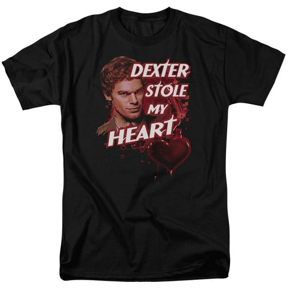 Dexter Bloody Heart Officially Licensed Adult T Shirt