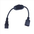 thumbnail image 2 of 4X PDU UPs Especial Cable de AlimentacióN, IEC 320 C14 una C13 con Interruptor de Encendido / Apagado de 30 cm Negro, 2 of 5