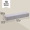 thumbnail image 3 of 10-Pack Pumice Stones for Cleaning - Toilet Bowl Cleaner and Scouring Sticks for Pool and Kitchen (Gray), 3 of 6