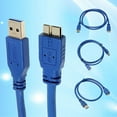 thumbnail image 3 of Câble USB 3.0 Type A Mâle vers Micro B Mâle Bleu 0.5m 1m 1.8m, 3 of 10