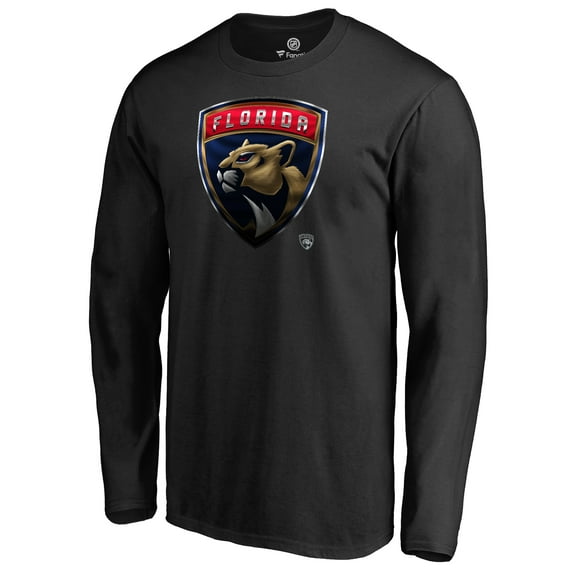 Men's Black Florida Panthers Midnight Mascot Long Sleeve T-Shirt