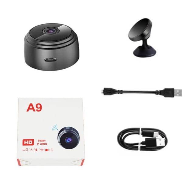 Mini Cámara Wifi 1080p HD Visión Nocturna Monitor Remoto Cámaras de Red Doméstica (A) Ndcxsfigh Libre de BPA