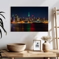 thumbnail image 3 of Elephant Stock Nyc Usa Skyline Wall Art - Horizontal Canvas Wall Art - Living Room Wall Decor - City Canvas - Orange And Blue Decor - 24" x 16", 3 of 8