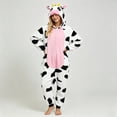 thumbnail image 4 of Lumistal Onesie Pajamas Flannel Animal Cos-play Jumpsuit Unisex Loungewear Slim Fit Onesie Animal Plush Halloween One Piece Suit Pajamas for Women M, 4 of 7