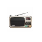 W405 Digital Mini Mp3 Music Player Portable Fm Radio Speaker Tf Usb Disk Player With Flashlight