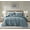 Dusty Blue, variant on Chezmoi Collection Teo 3-Piece Dusty Blue Queen Size Quilt Set - Diamond Stitched Lightweight Microfiber Bedspread Set Bedspread Set for All Seasons