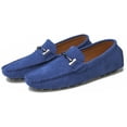 thumbnail image 3 of Go Tour New Mens Casual Loafers Moccasins Slip On Driving Shoes Sapphire Blue 9.5/43, 3 of 6