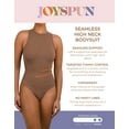 thumbnail image 4 of Joyspun Women's Seamless Slimming High Neck Bodysuit, 2-Pack, Sizes XS-XXXL, 4 of 7