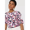 thumbnail image 3 of Principles Womens Printed Blouson Sleeve Blouse, 3 of 5
