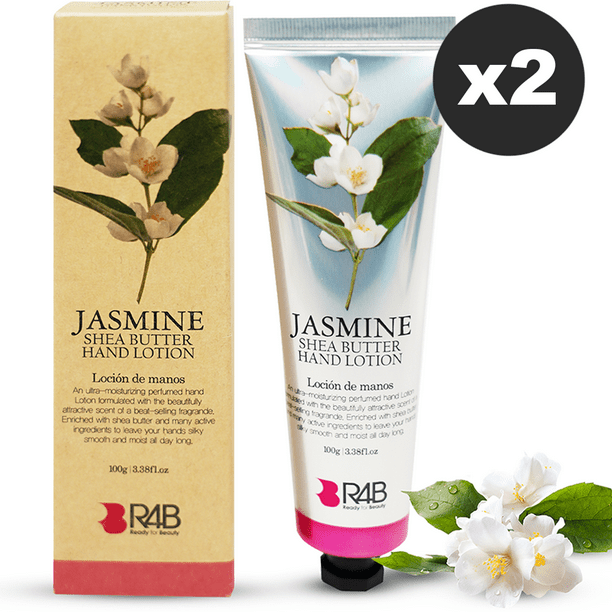 Ready for Beauty Jasmine Shea Butter Moisturizing Hand Cream Lotion, 2