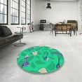 thumbnail image 3 of Ahgly Company Indoor Rectangle Patterned Earth Green Novelty Area Rugs, 7' x 9', 3 of 6
