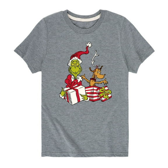 Dr. Seuss - Max & Grinch - Toddler And Youth Short Sleeve Graphic T-Shirt