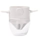 thumbnail image 1 of Cafetera cónica de acero inoxidable para 1-2 tazas, mini soporte para café o té, gotero de café blanco con taza, 1 of 9