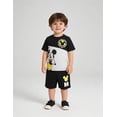 thumbnail image 4 of Disney Mickey Mouse Outfit for Boys, Toddler and Little Kids Clothes, T-Shirt and Shorts Set (Black, 3T), 4 of 5