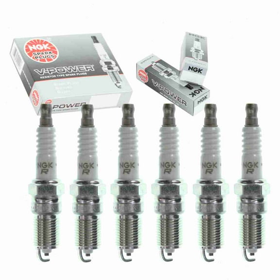6 pc NGK V-Power Spark Plugs compatible with Chevrolet Lumina 3.1L 3.4L 3.8L V6 1995-2001