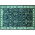 thumbnail image 1 of Ahgly Company Indoor Rectangle Oriental Turquoise Blue Industrial Area Rugs, 5' x 8', 1 of 4