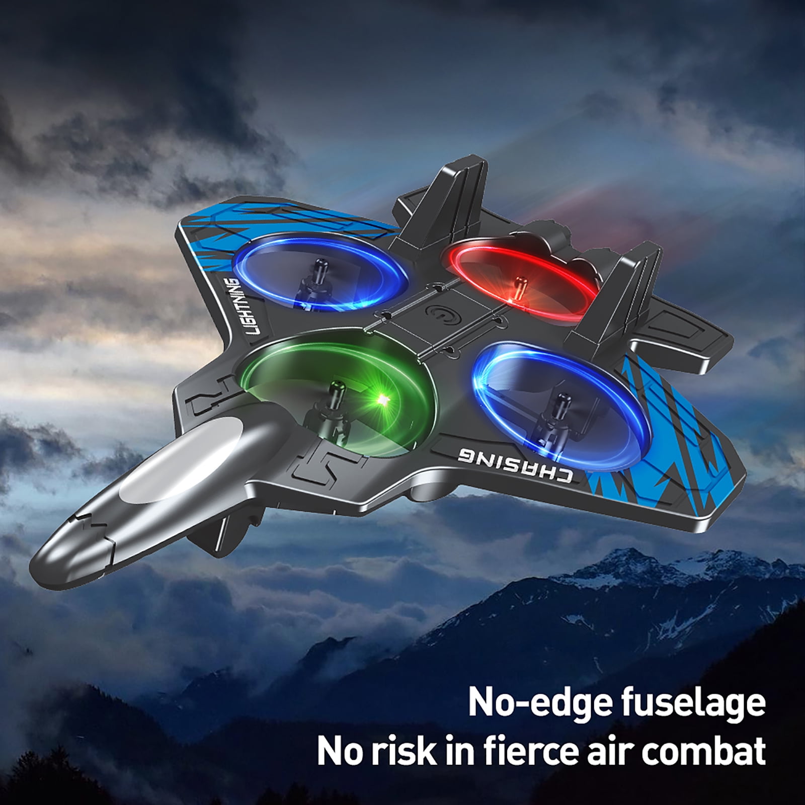 Rc Airplane With Remote Control, Stunt Foam Aircraft Equipped With Colorful Lights, Supports Sensing Control For Intuitive Flight Experience, Performs Multiple Stunt Moves,