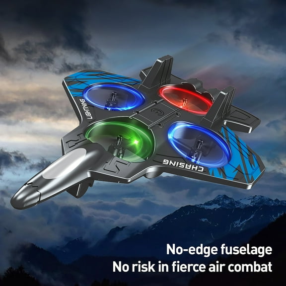 Rc Airplane With Remote Control, Stunt Foam Aircraft Featuring Colorful Lights And Sensing Control, Easy-To-Fly Rc Plane For Beginners With Lightweight Foam Body And Multiple