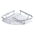 thumbnail image 1 of Estante de placa de una sola capa triangular de aluminio, bandeja de baño, accesorio de baño de esquina colgante, 1 of 7