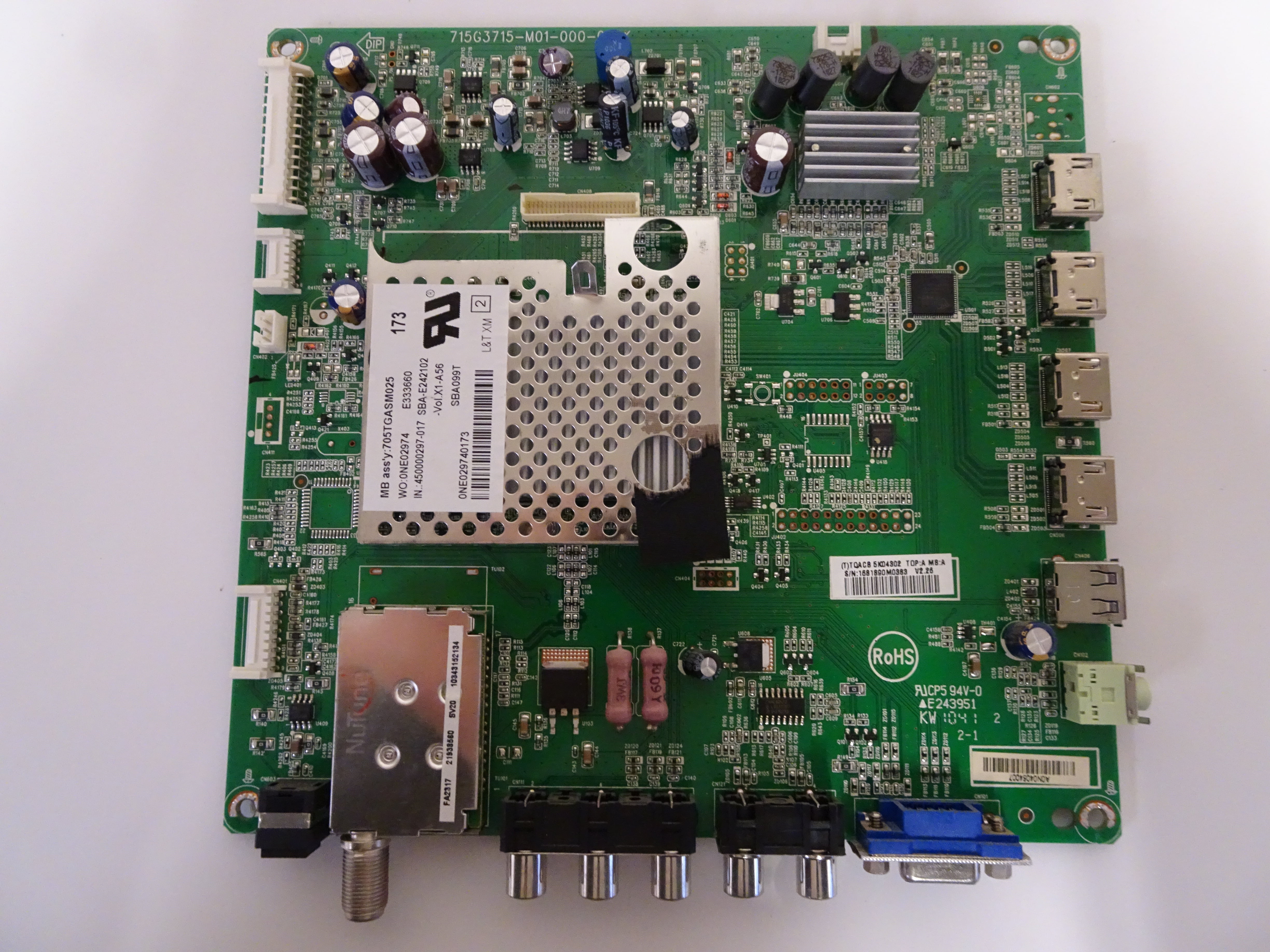Vizio E371VA Main Board (715G3715M01000004K) CBPFTQACB5K043