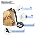 thumbnail image 4 of Salouo Vintage Baseball for Travel Backpack for Men Women,Casual Laptop Backpack Daypack Business Work Bag for Travel、Hiking、Weekend -Medium, 4 of 5