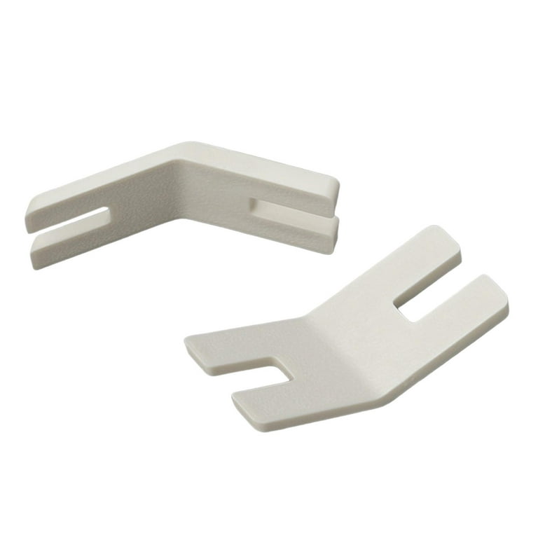 Sewing Button Plate Seam Sew Tool Jumping Presser Foot Clearance Plate Flush Reed for Universal Sewing Machine Supplies, Size: 5.5x2.1cm, White