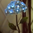 thumbnail image 1 of Jinsinto Motion Sensor Outdoor Lamp, LED Solar Lamp, Simulated Artificial Flowers Embroidery Waterproof Outdoor Flowers Garden Lawn Post Lamp (Color: Blue), 1 of 5