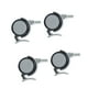 thumbnail image 2 of Ruedas giratorias para silla, 4 piezas, ruedas giratorias de goma con freno, ruedas giratorias con vástago roscado, eficiencia óptima, 2 of 9