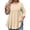 YellowA#0128C&14, variant on Garbnen L-5XL Plaid 3/4 Sleeve T Shirts for Women Plus Size Curved Hem Crewneck Tops for Women Color Block Spring Tunic Tops Women