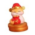 thumbnail image 4 of Estatua del año de la serpiente, escultura de Animal, decoración de Feng Shui chino, adorno de escritorio, estatuilla decorativa para chimenea, 2025 Estilo F, 4 of 8