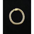 thumbnail image 4 of 14K SOLID Gold 3mm-10mm Miami Cuban Chain Bracelet, Box Clasp Lock, Heavy Real 14K Yellow Gold,14k Bracelet, 14k gold Miami cuban Bracelet (Bracelet width:5; Bracelet length:8;), 4 of 6